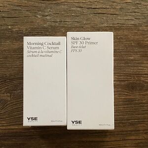 YSE Beauty Morning Cocktail Vitamin C Serum & Skin Glow SPF 30 Primer - White